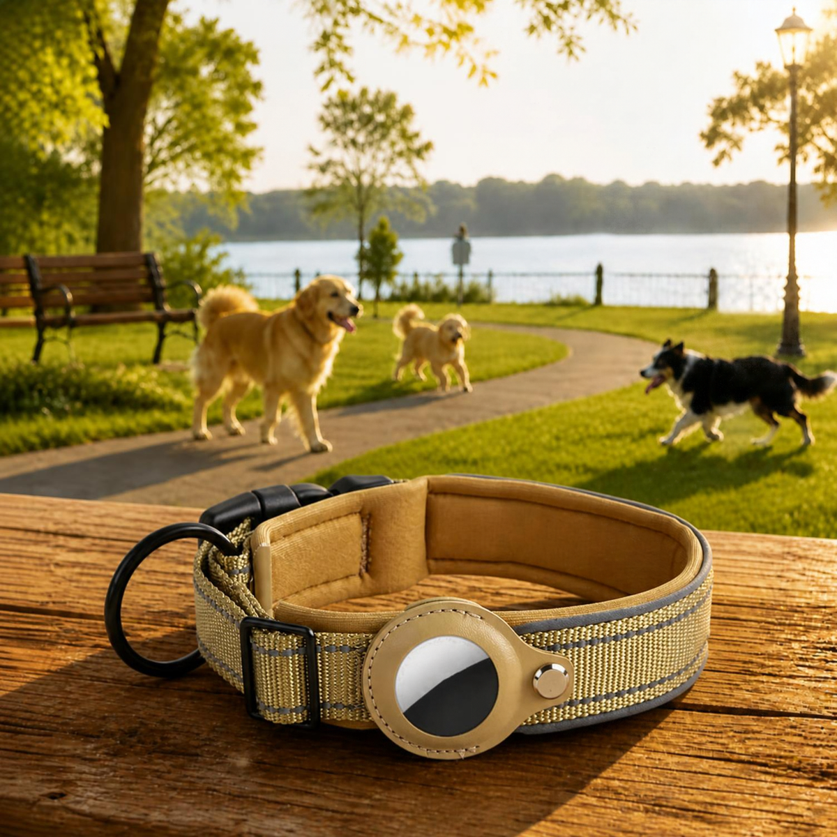 Collier Chien GPS Connecté brun
