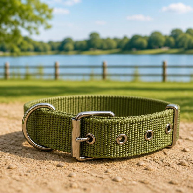 collier pour chien breakaway sécurisé vert arme