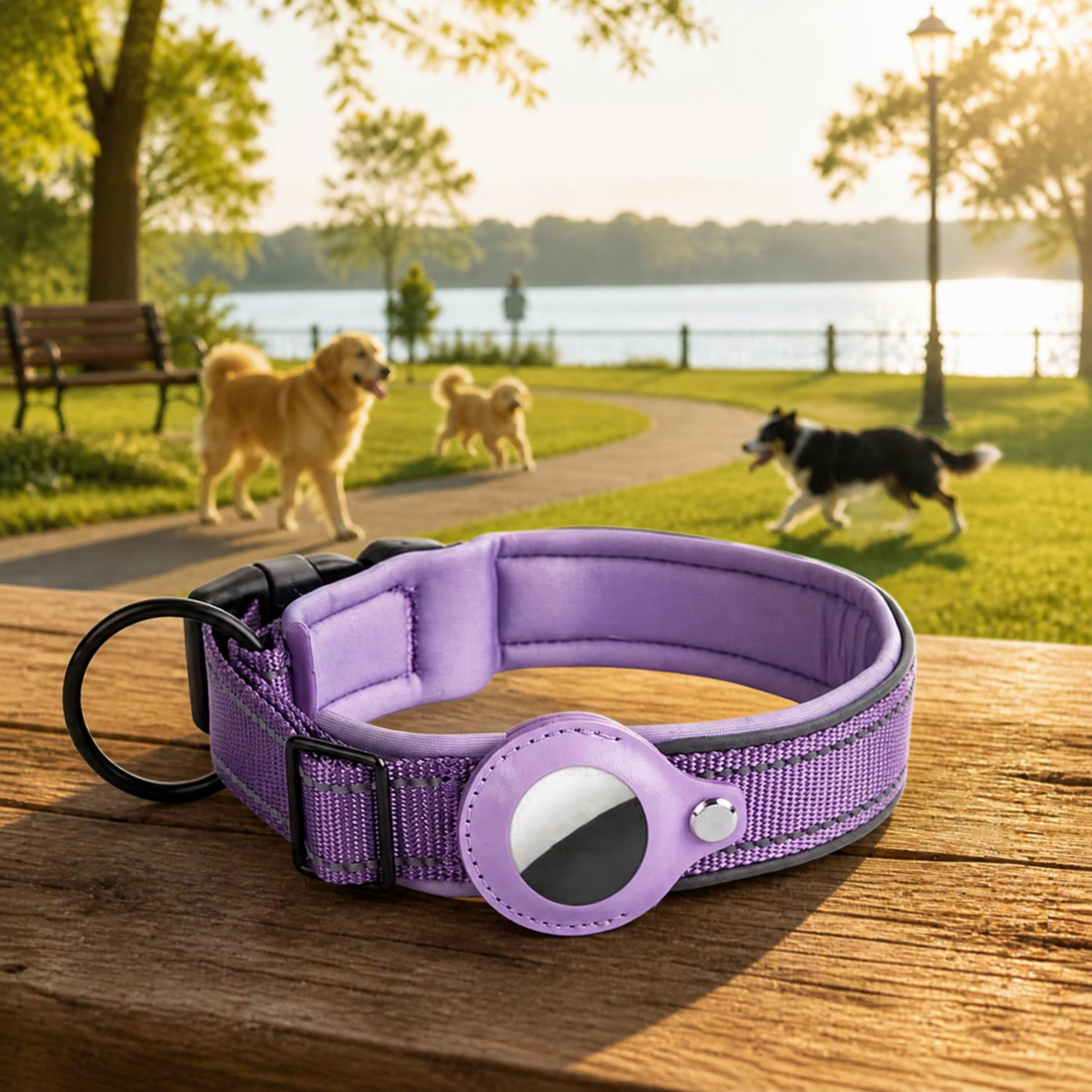 Collier Chien GPS Connecté violet