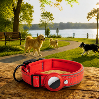 Collier GPS pour Chien Sérénity rouge
