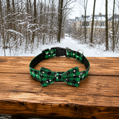 Collier pour chien Festif vert