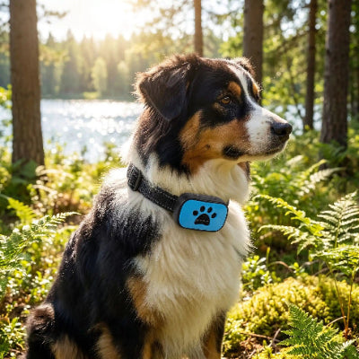 collier de dressage pour chien bleu berger australien